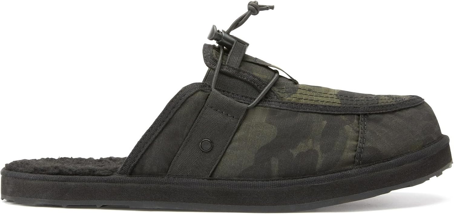 

Мужские тактические тапочки VIKTOS с подкладкой из шерпы, теплые и удобные для дома и улицы, Легкая EVA межподошва с высокой амортизацией, черный