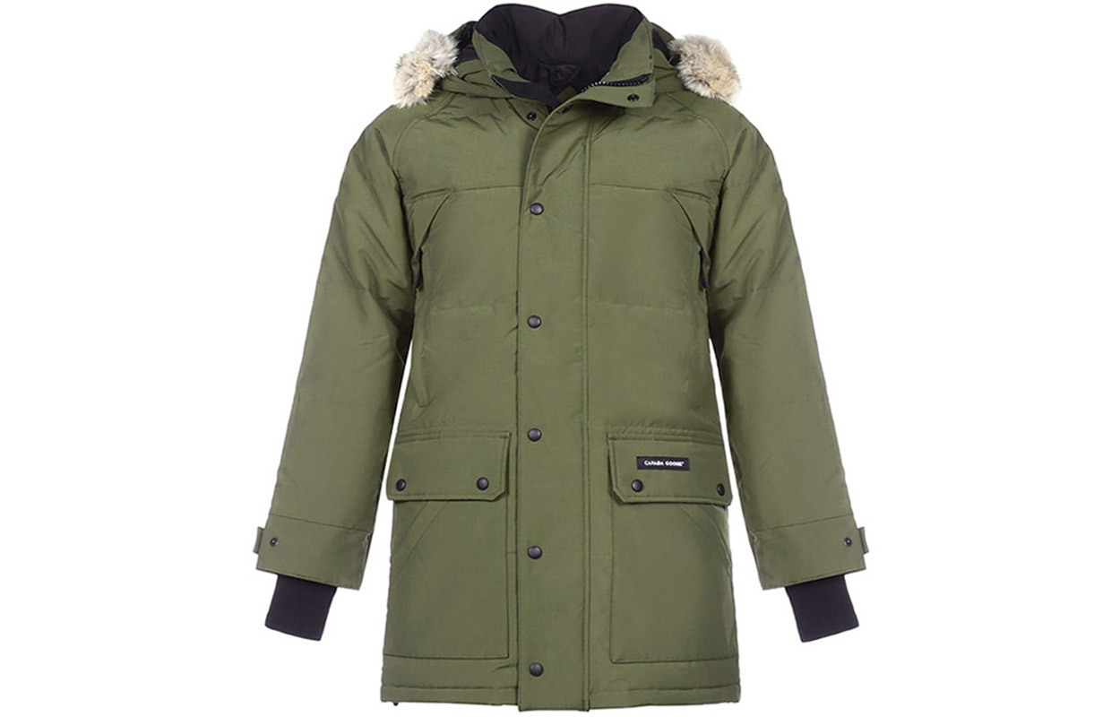Зимняя пуховая куртка мужская армейского зеленого Canada Goose — фото 2