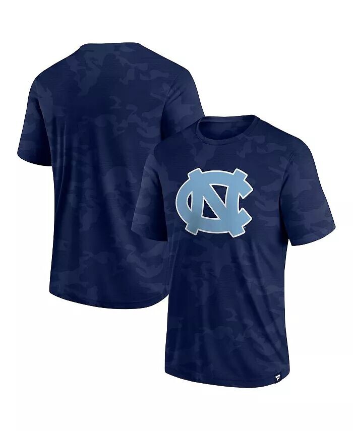 

Мужская темно-синяя футболка North Carolina Tar Heels с камуфляжным логотипом Fanatics