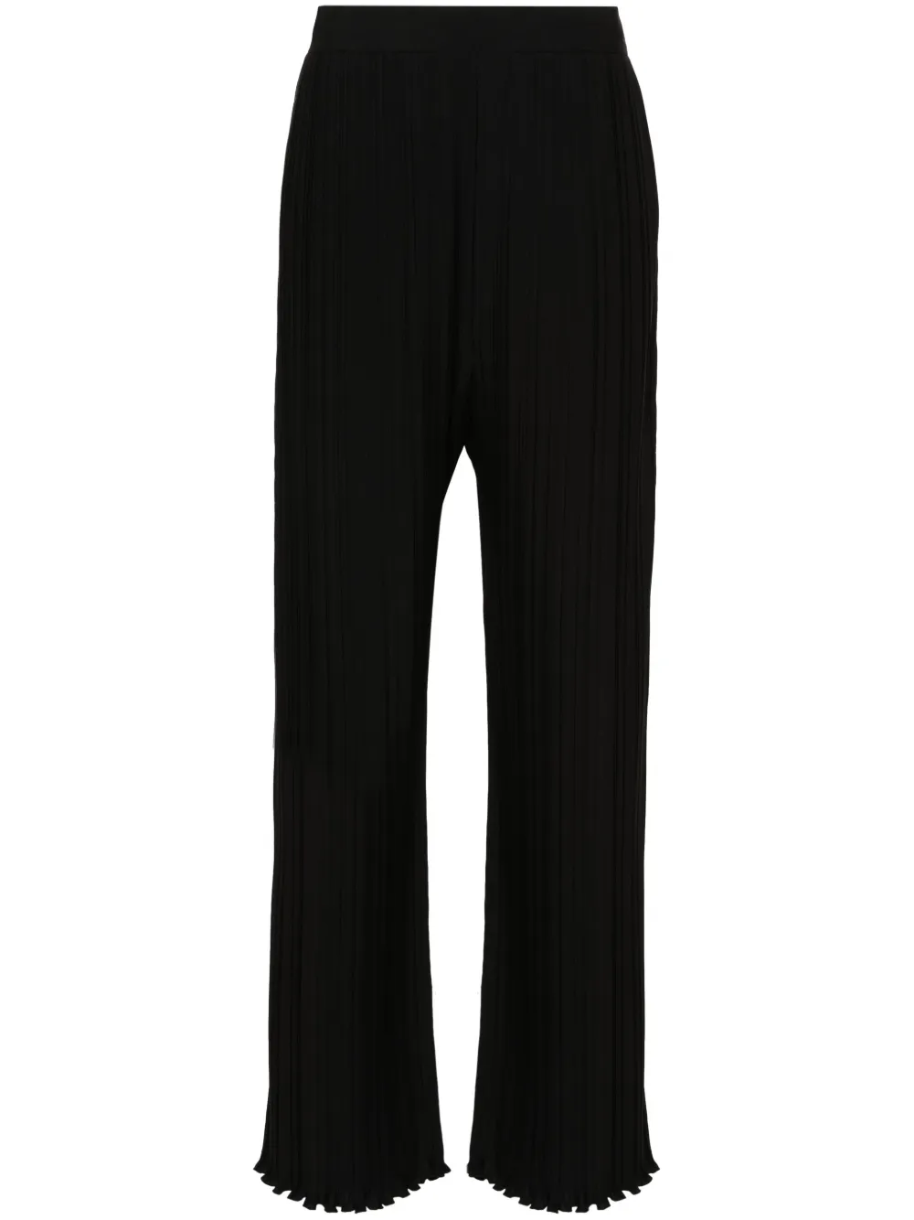 

Плиссированные брюки широкого кроя Lanvin, черный