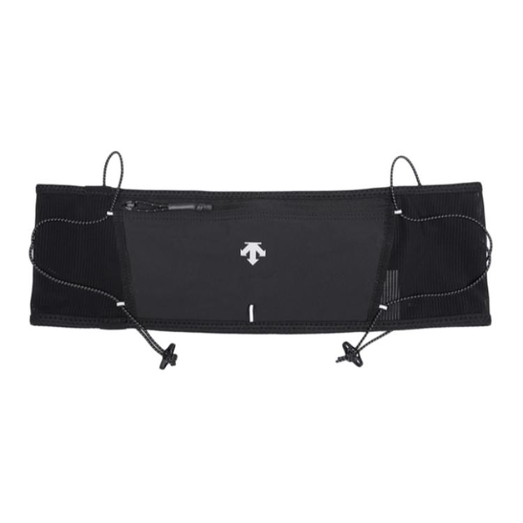 

DESCENTE Беговой поясной рюкзак унисекс однотонный черный, Black