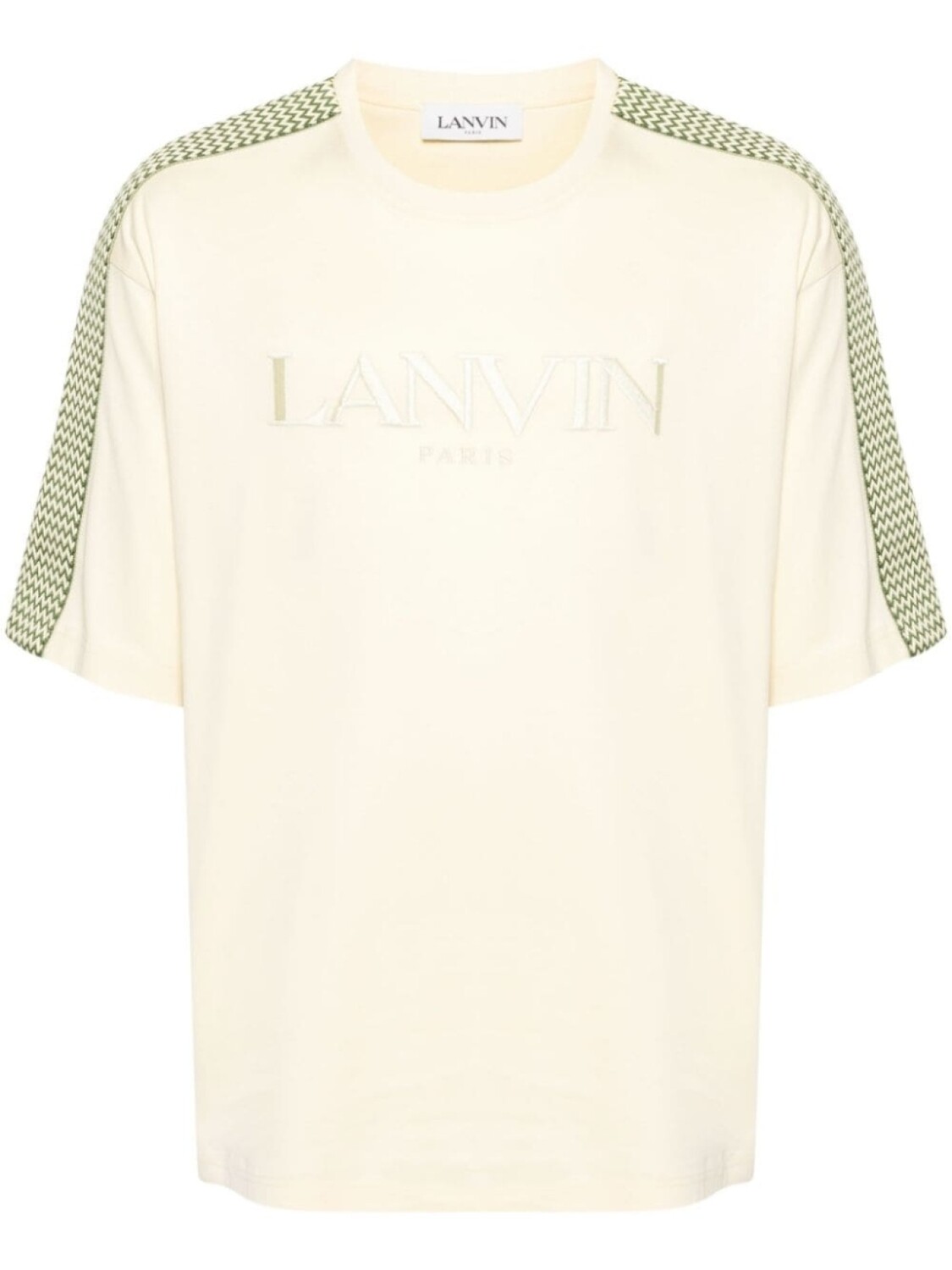 

Lanvin футболка из хлопка с вышитым логотипом, желтый