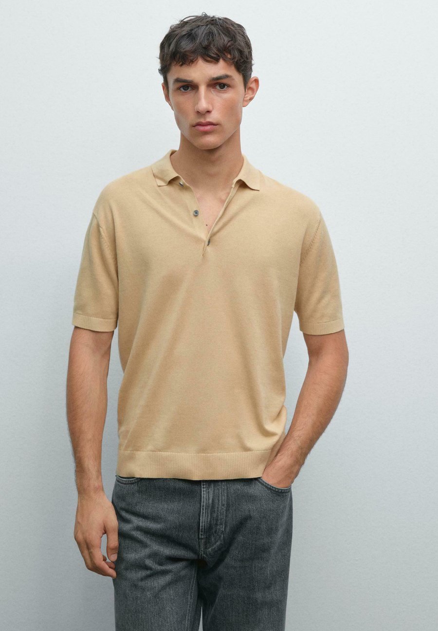 

Поло Massimo Dutti SHORT SLEEVE POLO COLLAR, Yellow/Yellow