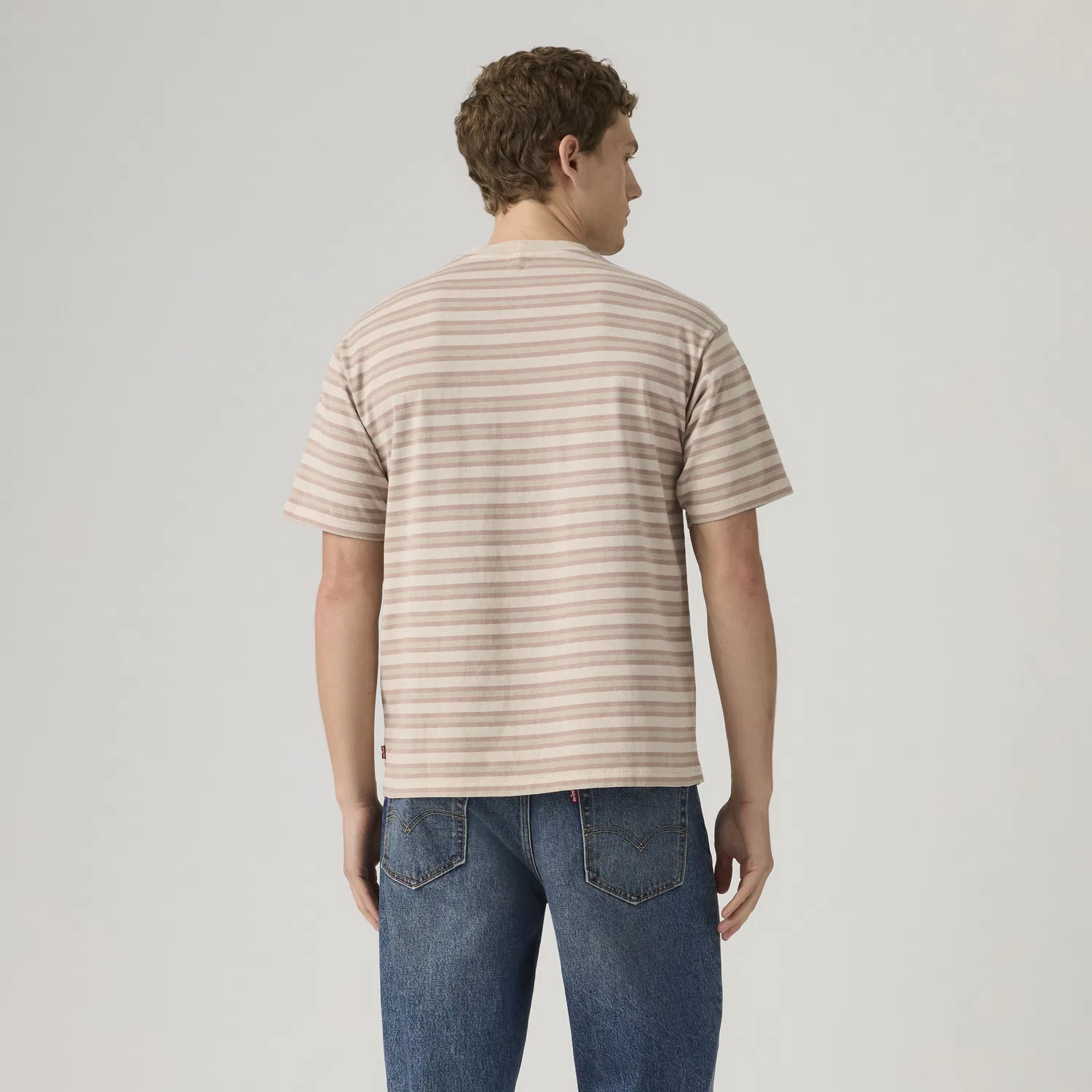 Оригинальная винтажная футболка Red Tab с эффектом перекрашивания Levi's, Pink — фото 4