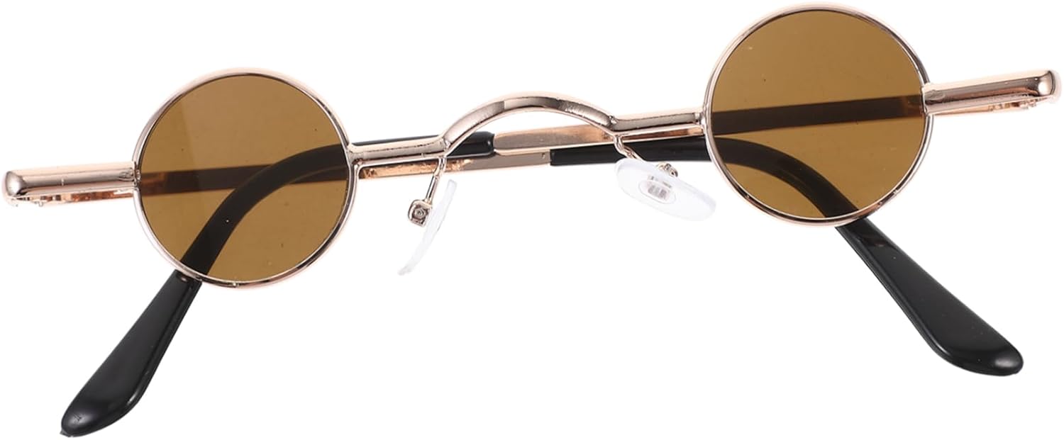 

Винтажные солнцезащитные очки GALPADA для женщин, ретро-очки, очки в стиле стимпанк, солнцезащитные очки для мужчин и женщин, модные солнцезащитные очки, Multi Small Sunglasses -Material:AC