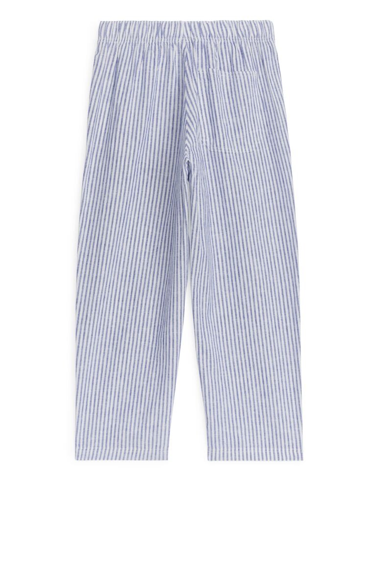 

Свободные льняные брюки H&M, синий