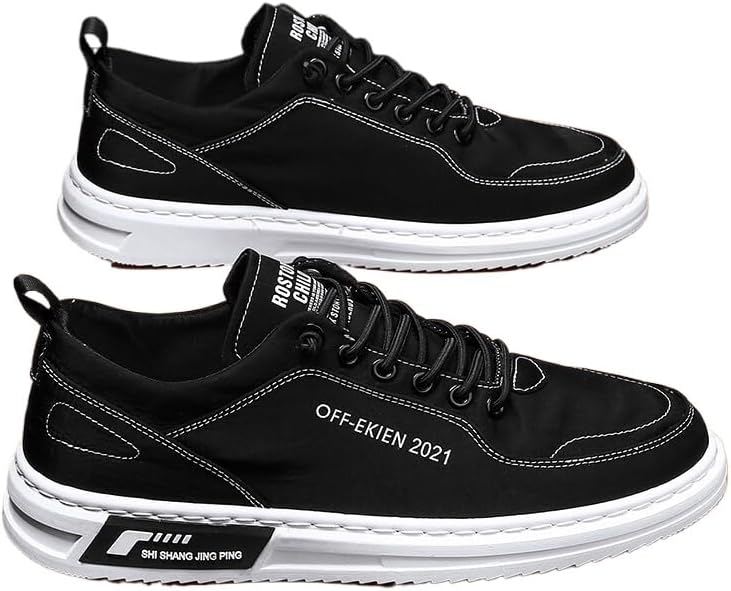 

Мужские кеды Hhhchpm из холщовой ткани, низкие, повседневные, белые и черные спортивные туфли, мужские шнуровки, модные, удобные для ходьбы