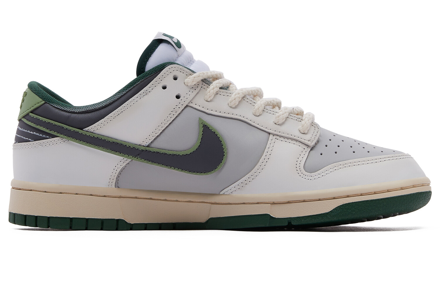 Кроссовки Nike Dunk Skateboarding Shoes Unisex Low-top Black/grey/green, зеленый — фото 2
