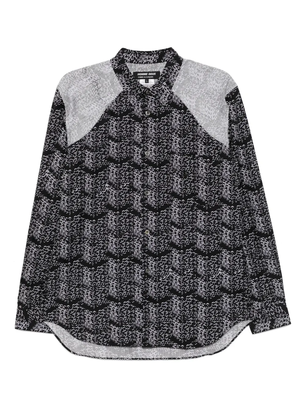 

Полосатая рубашка Comme des Garçons Homme Deux, черный