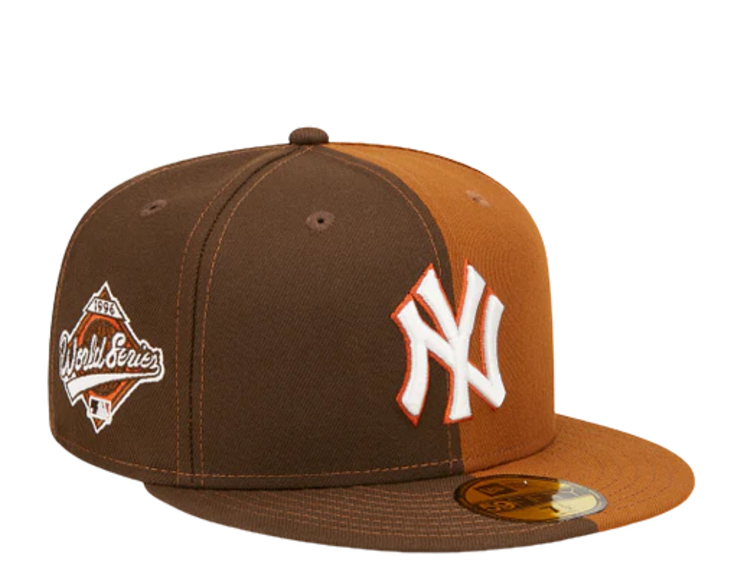 

Кепка New Era New York Yankees Split 59FIFTY Fitted 60296502 - коричневая/оранжевая УФ