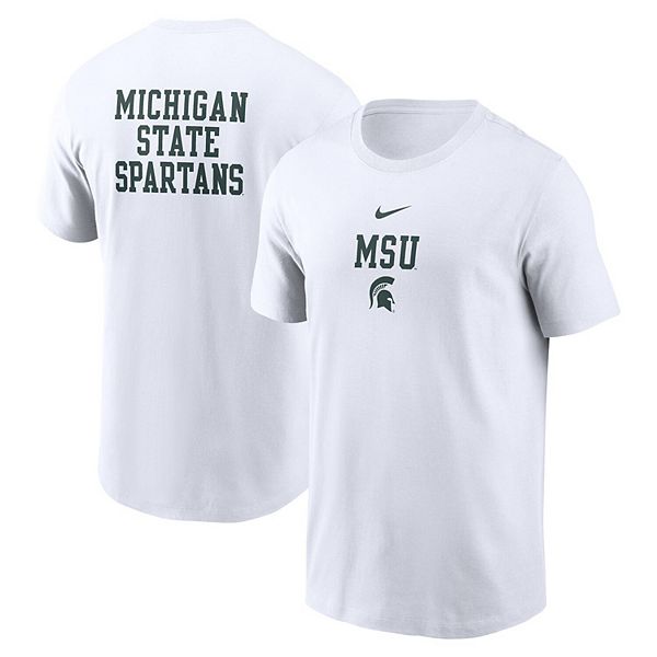 

Мужская белая футболка michigan state spartans 2-hit stacked Nike