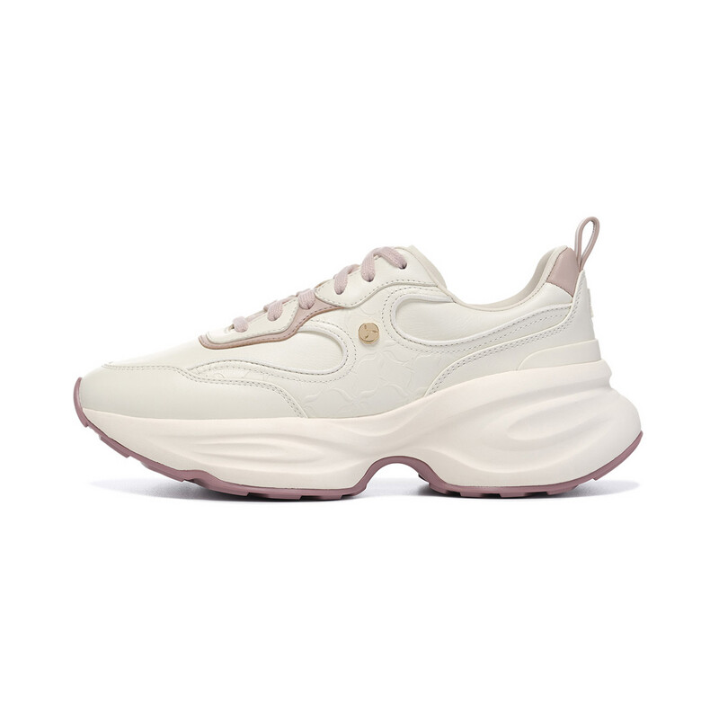 Кроссовки LI-NING 1990 Lifestyle Shoes Women's Low-top Beige/Brown, цвет Off White