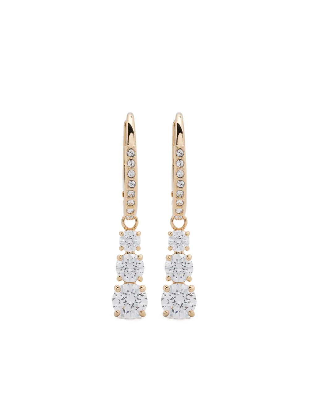 

Серьги-кольца Stilla Attract Swarovski, золотой