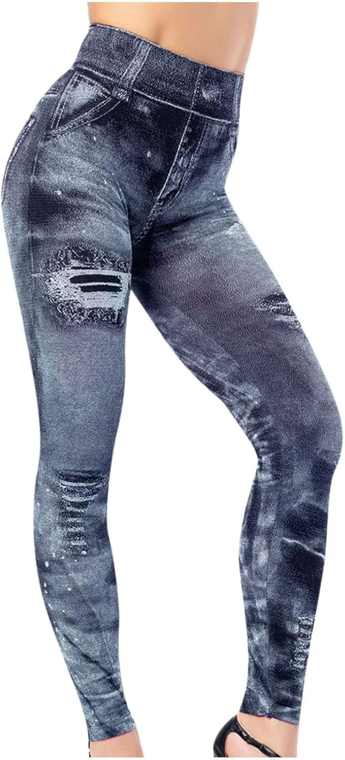 

Леггинсы с карманами для женщин Plus Size Tummy Control