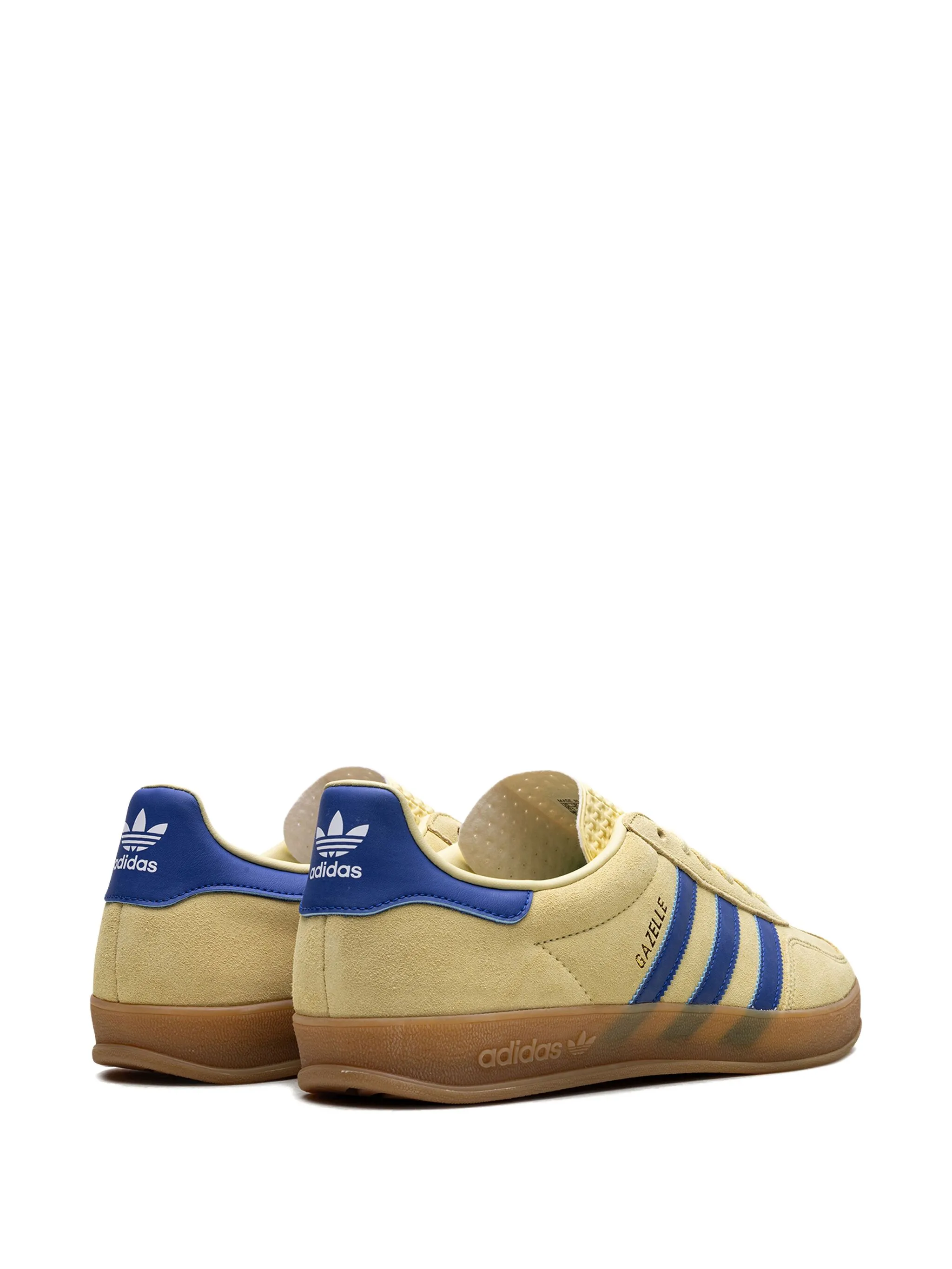 Кроссовки Gazelle Indoor Powder Yellow/Royal Blu Adidas, бежевый — фото 3