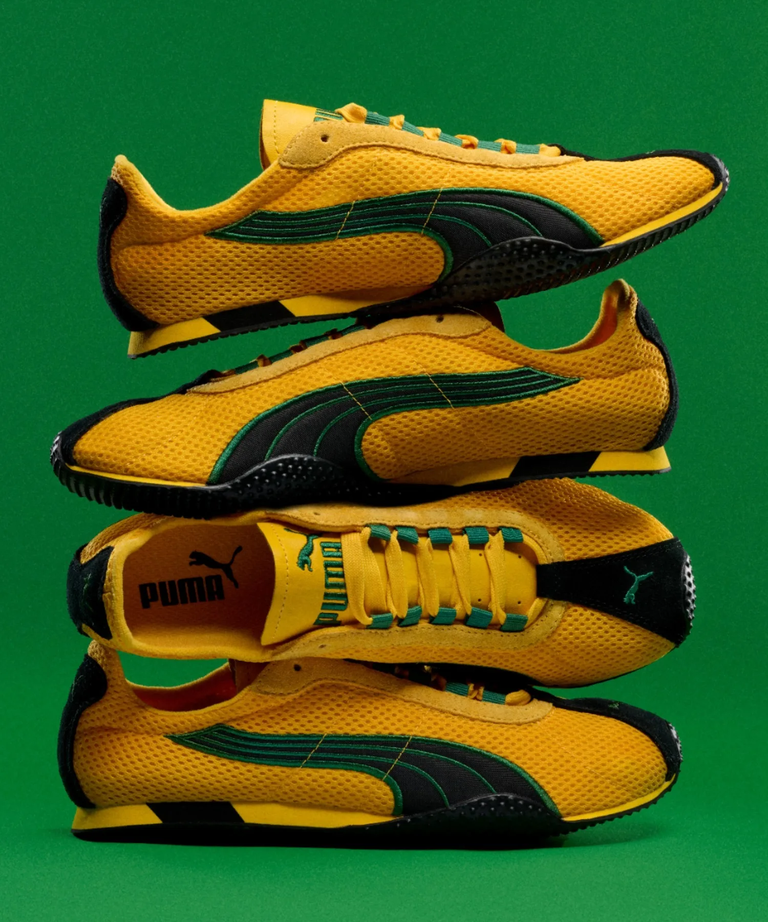 Кроссовки спортивные ретро H-STREET PUMA желтые