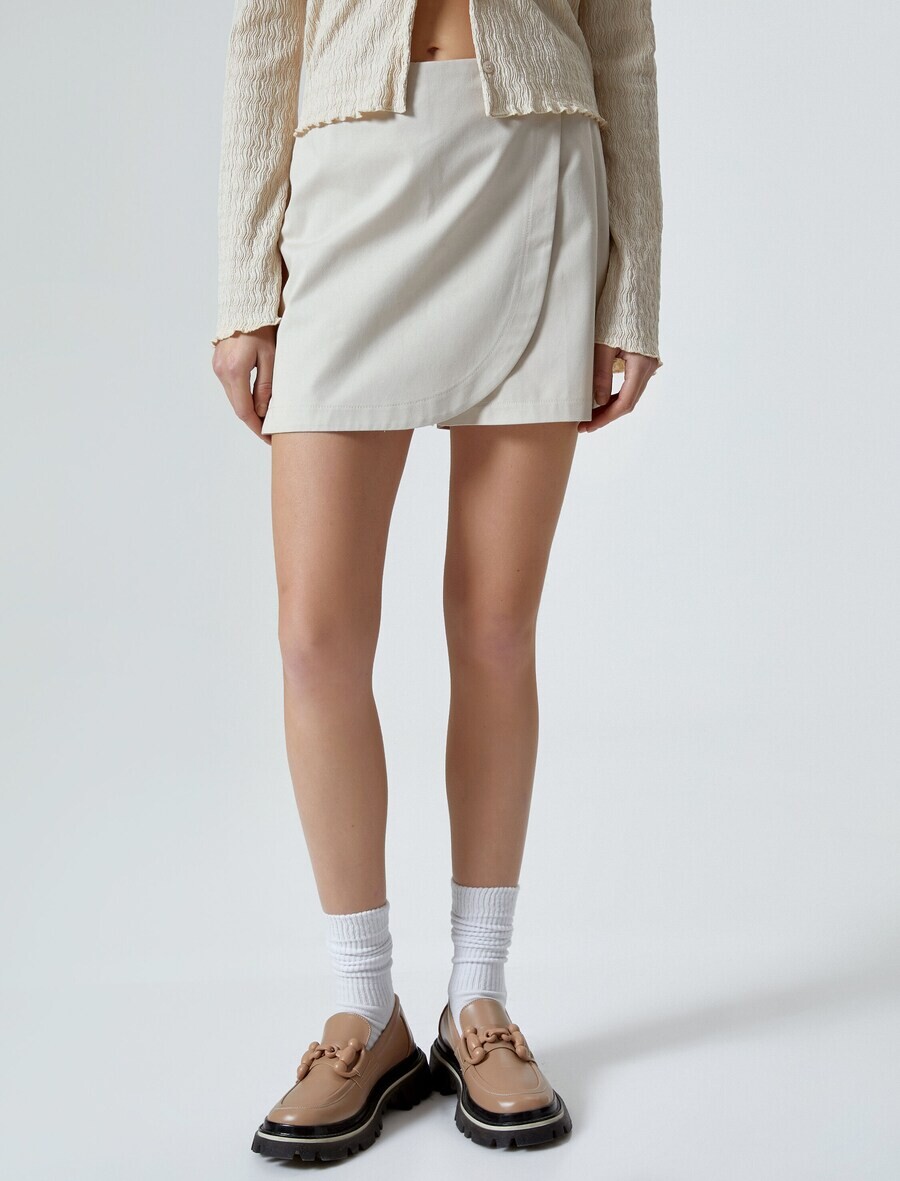 

Юбка мини Koton Skirt, серый