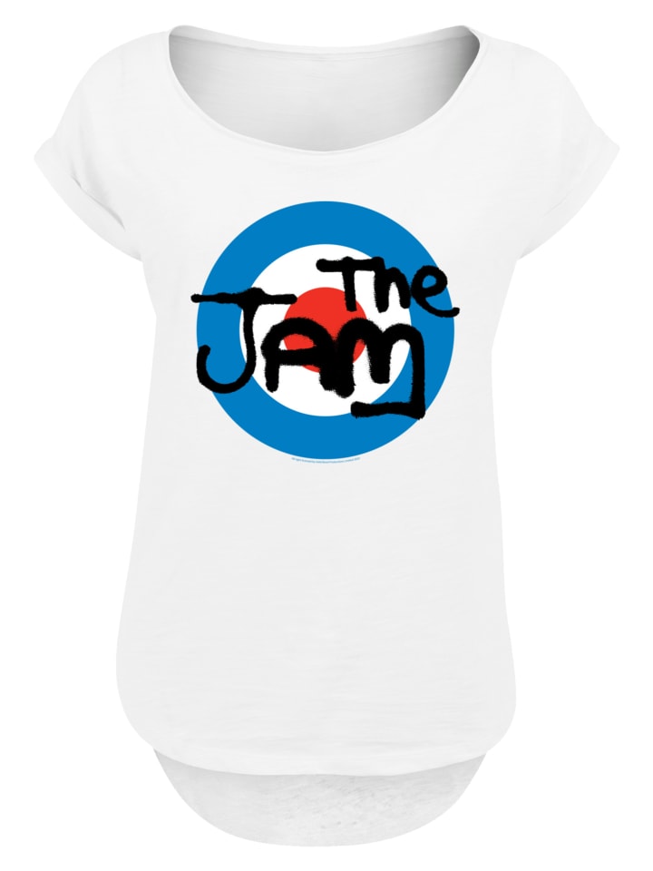 

Длинная футболка с классическим логотипом The Jam Band белого цвета F4NT4STIC, Белый, Длинная футболка с классическим логотипом The Jam Band белого цвета F4NT4STIC