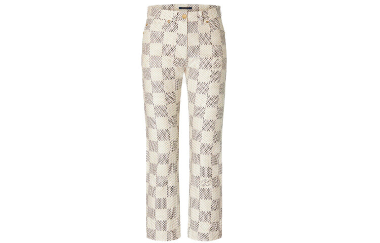 

Новые квартальные продукты LV Jeans Women's Beige Louis Vuitton