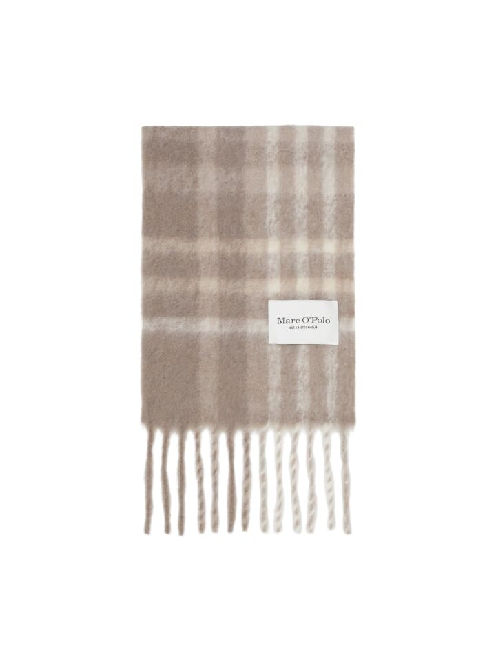 

Шарф Marc O'Polo Karo, цвет multi/shaded brown melange