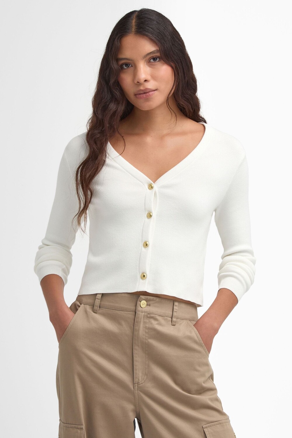 

Ария вязаная кардиган Barbour International, белый