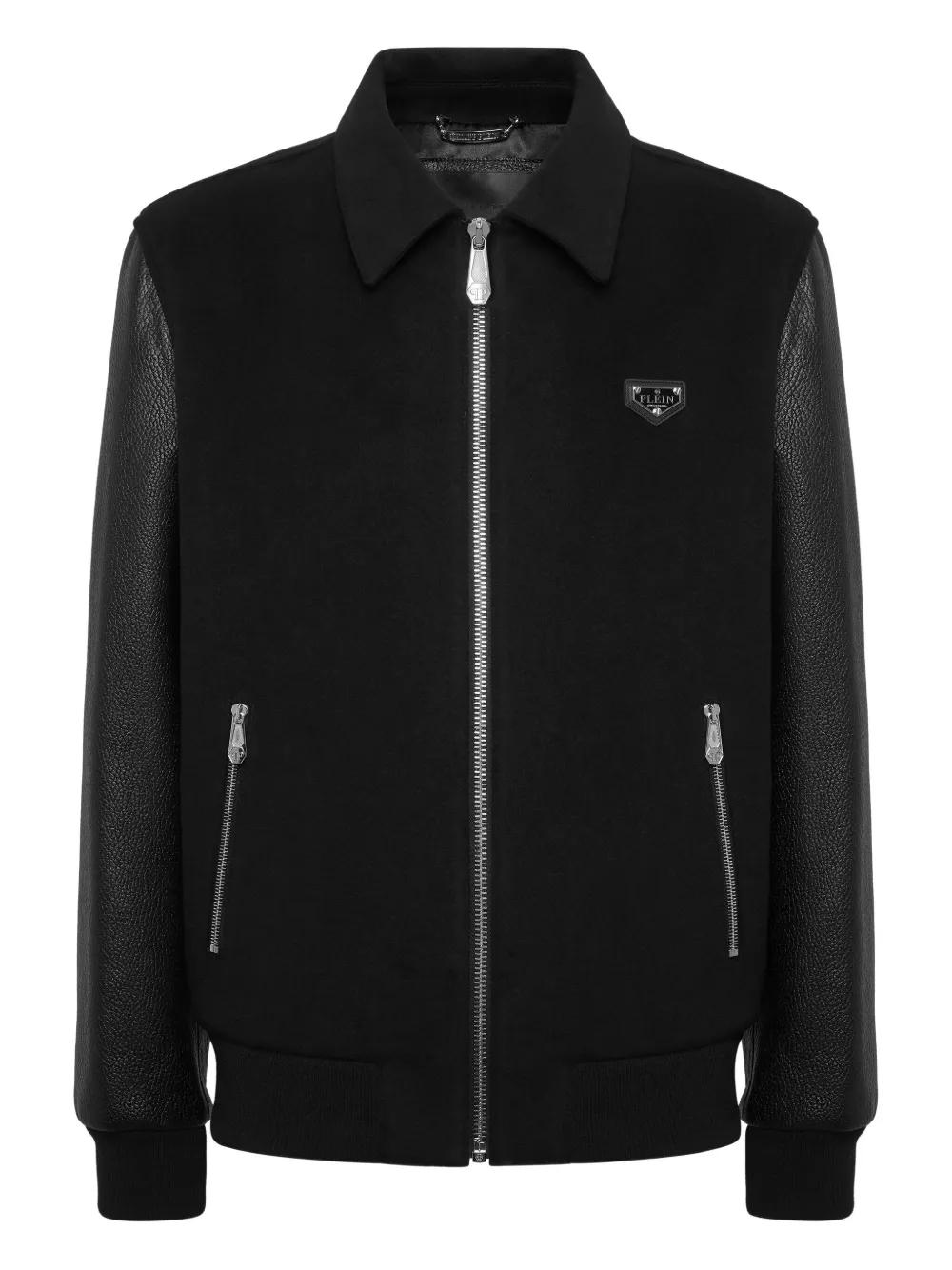 

Бомбер со вставками Philipp Plein, черный