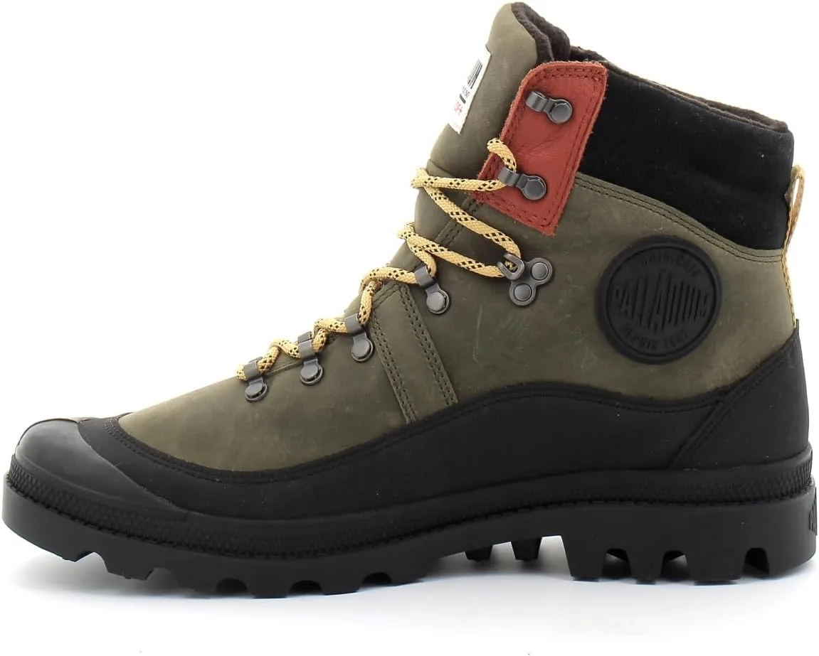 Мужские ботинки Palladium Pallabrousse Hkr WP+ для активной ходьбы, зеленый — фото 3
