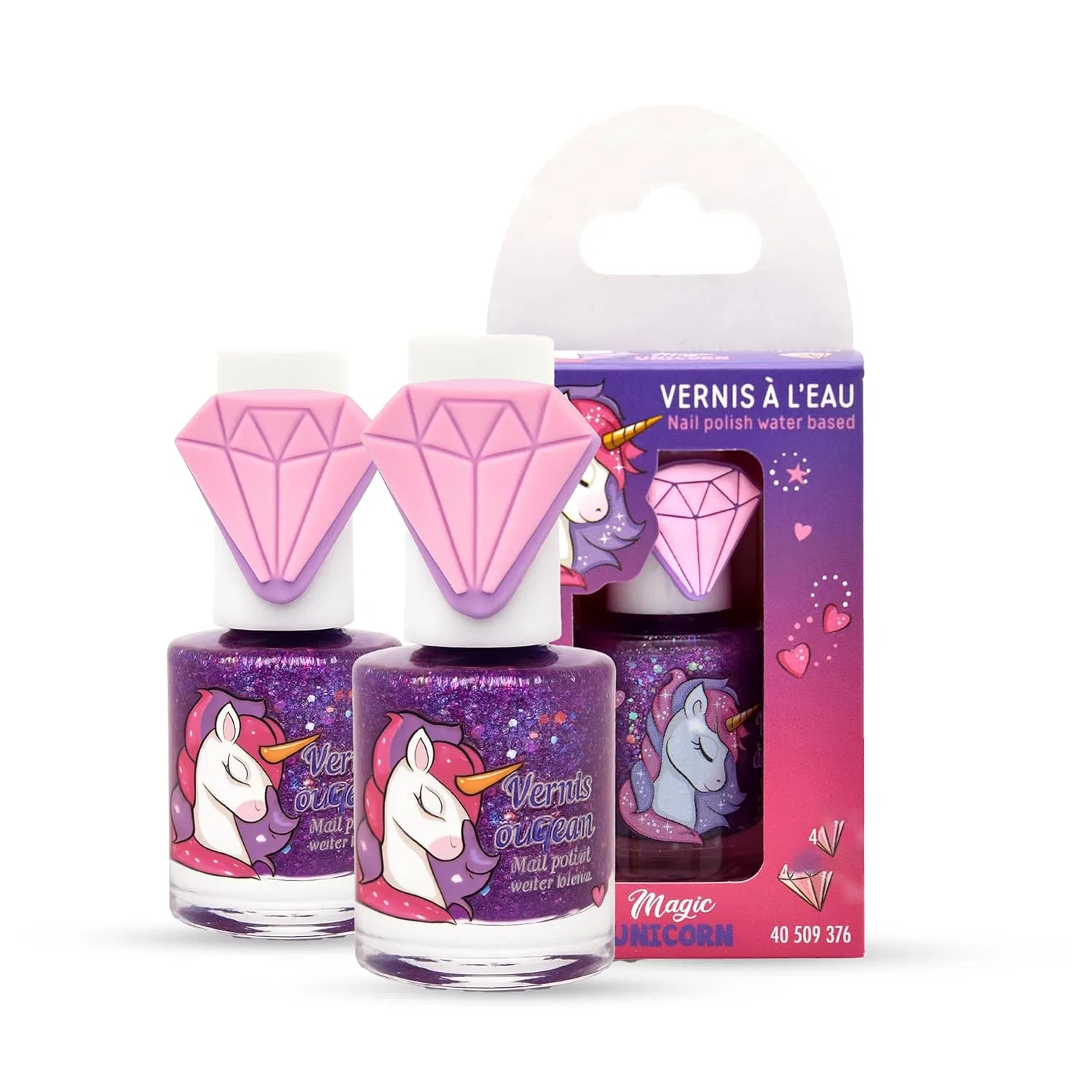 Детский набор лаков для ногтей «Единорог», 2 шт. по 9 мл Mevsim Store, Unicorn