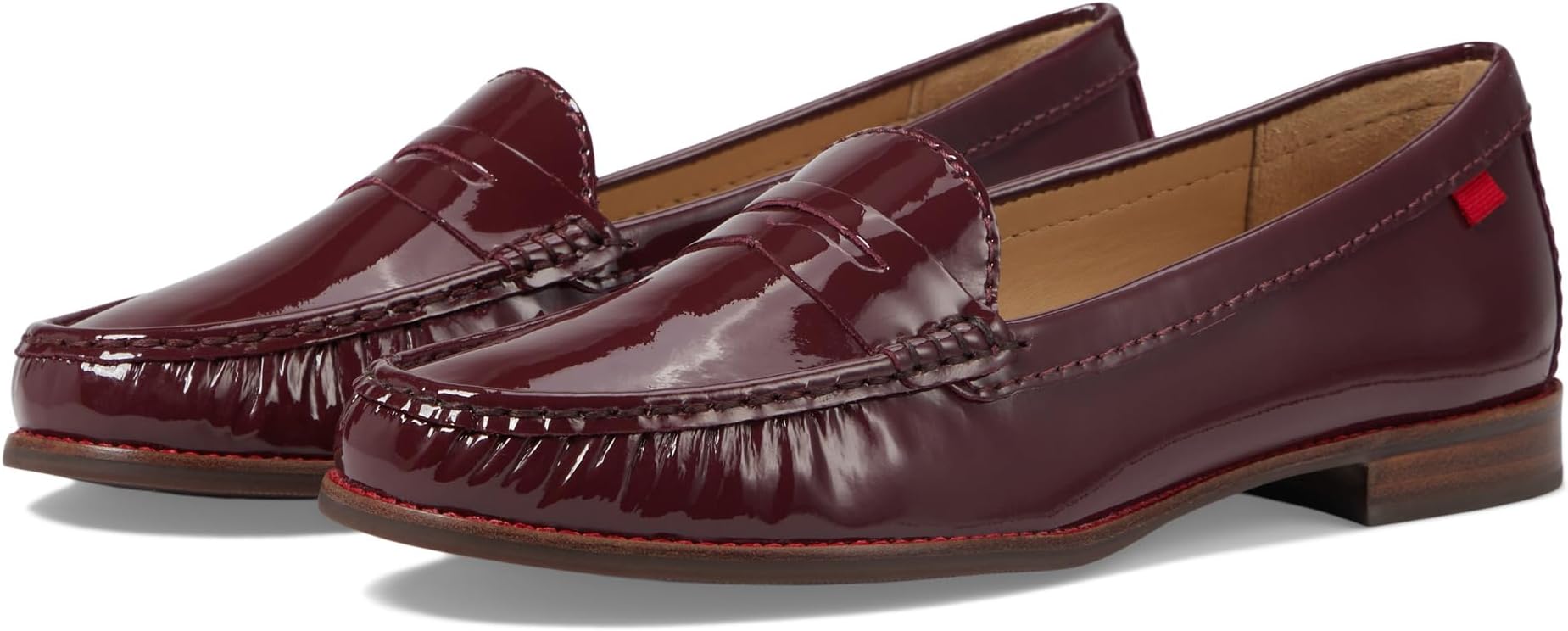 

Лоферы East Village Marc Joseph New York, цвет Merlot Patent