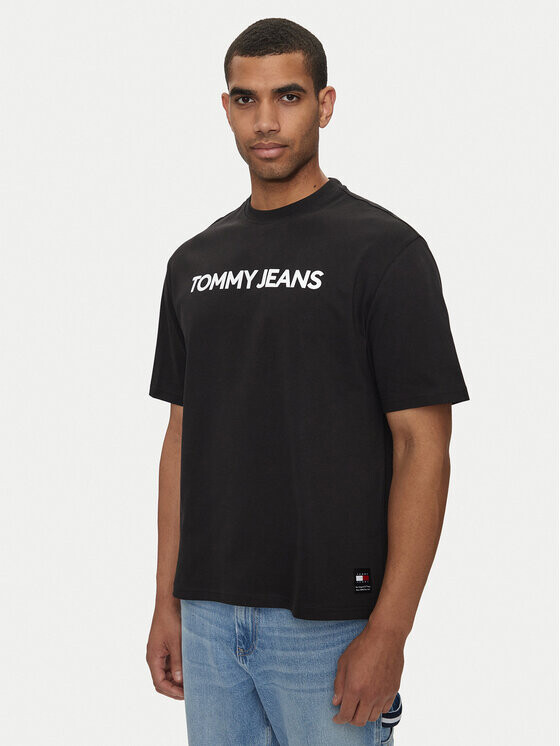 

Футболка оверсайз Tommy Jeans, черный