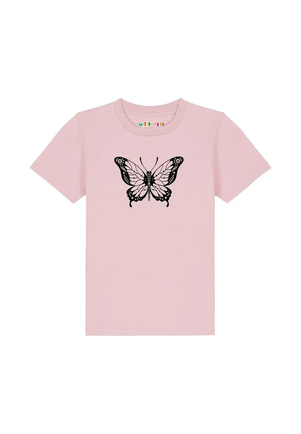 Футболка с принтом schmetterling Watapparel, Cotton Pink — фото 2