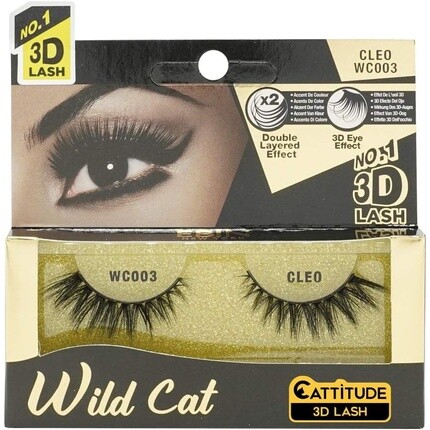 

Wild Cat Attention 3D Lashes WC003 Клео Ebin New York