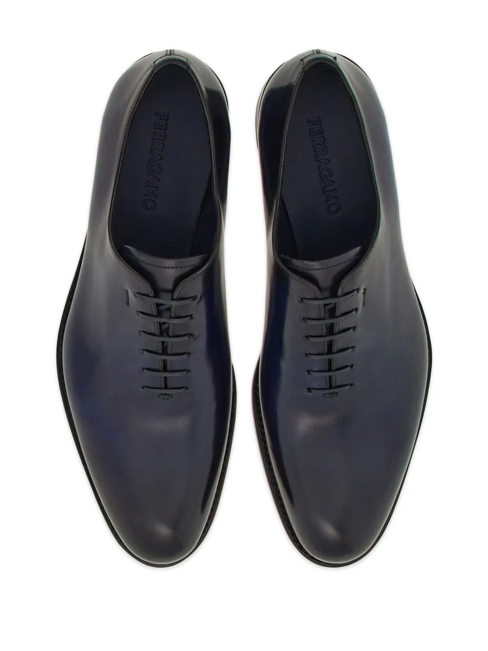 Оксфорды с эффектом градиента Ferragamo, синий — фото 4