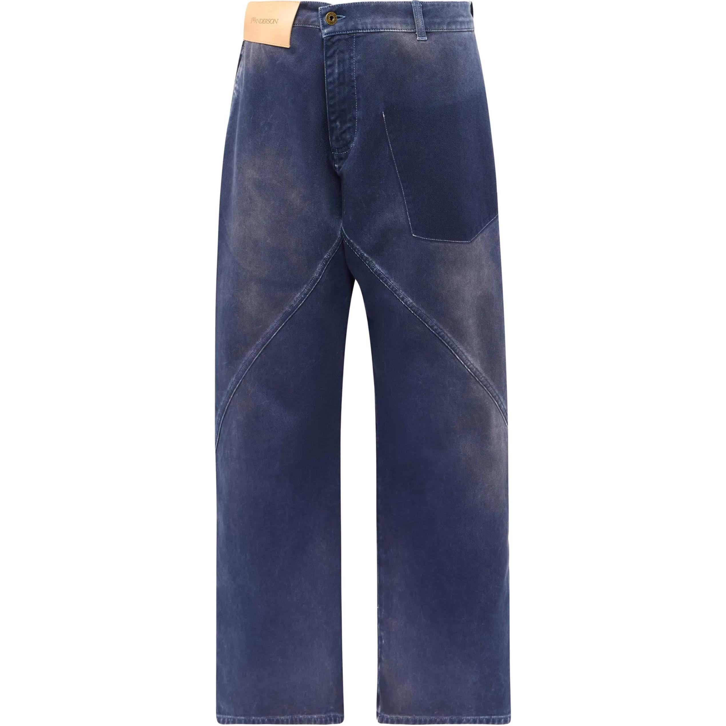 

Джинсы в стиле workwear с эффектом скручивания JW Anderson, синий