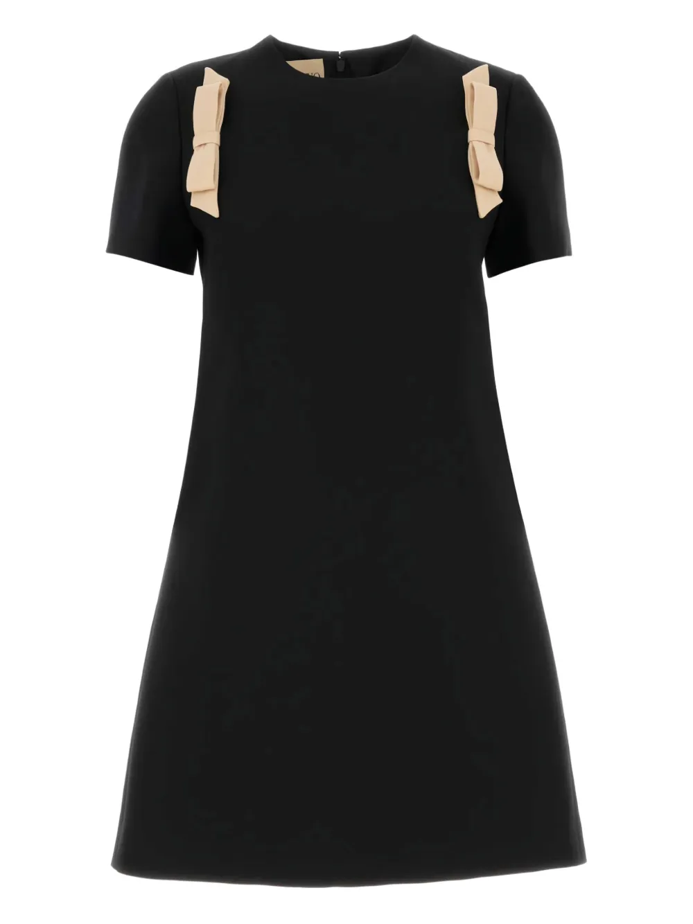 

Платье-русалка из крепа с бантом Valentino Garavani, черный