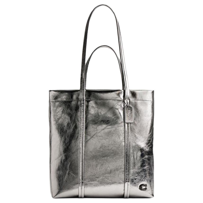 

COACH Кожаная сумка-тоут, шоппер, сумка через плечо, женская сумка Tubas Men's Anthracite