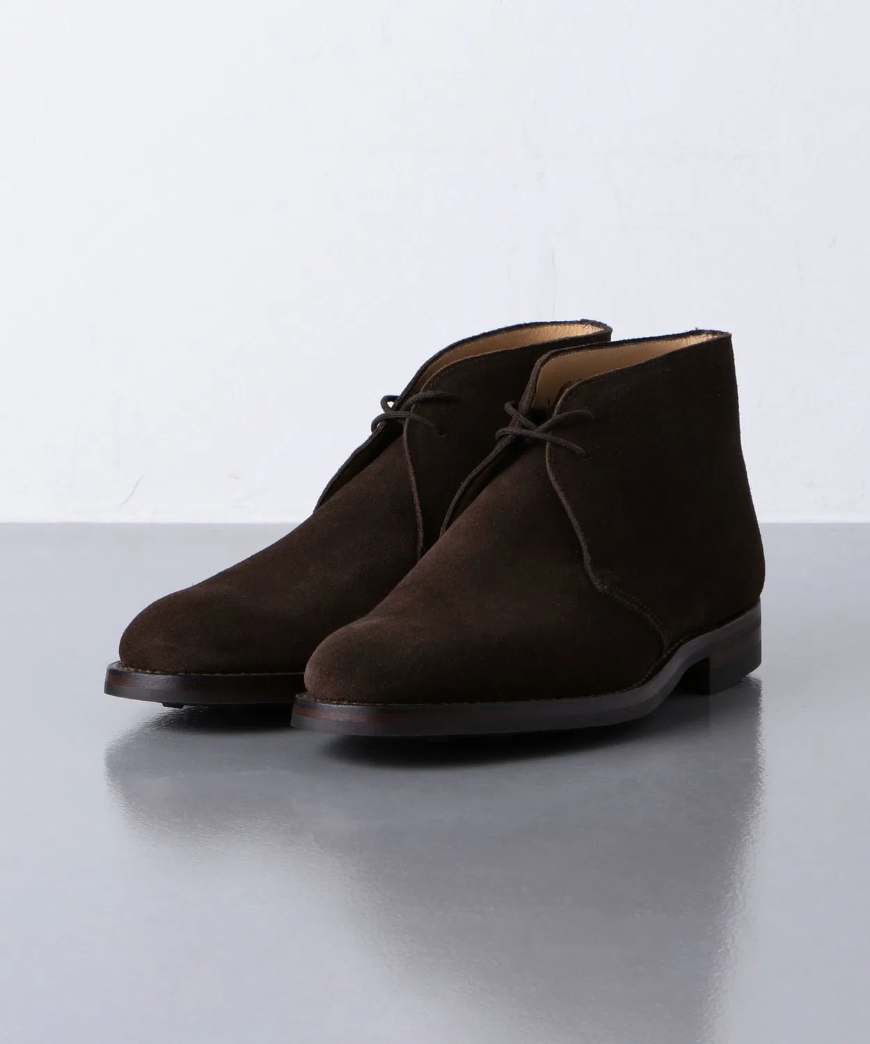 Ботинки чакка CHERTSEY CROCKETT&JONES на подошве Dainite, тёмно-коричневые