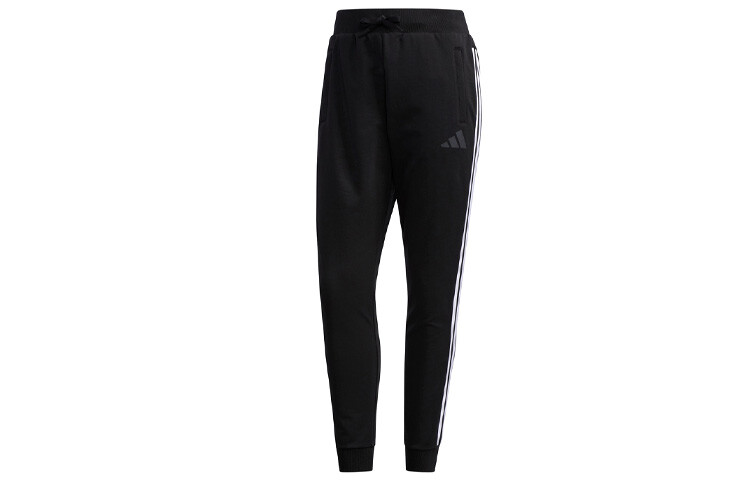 

Трикотажные спортивные штаны женские черные Adidas