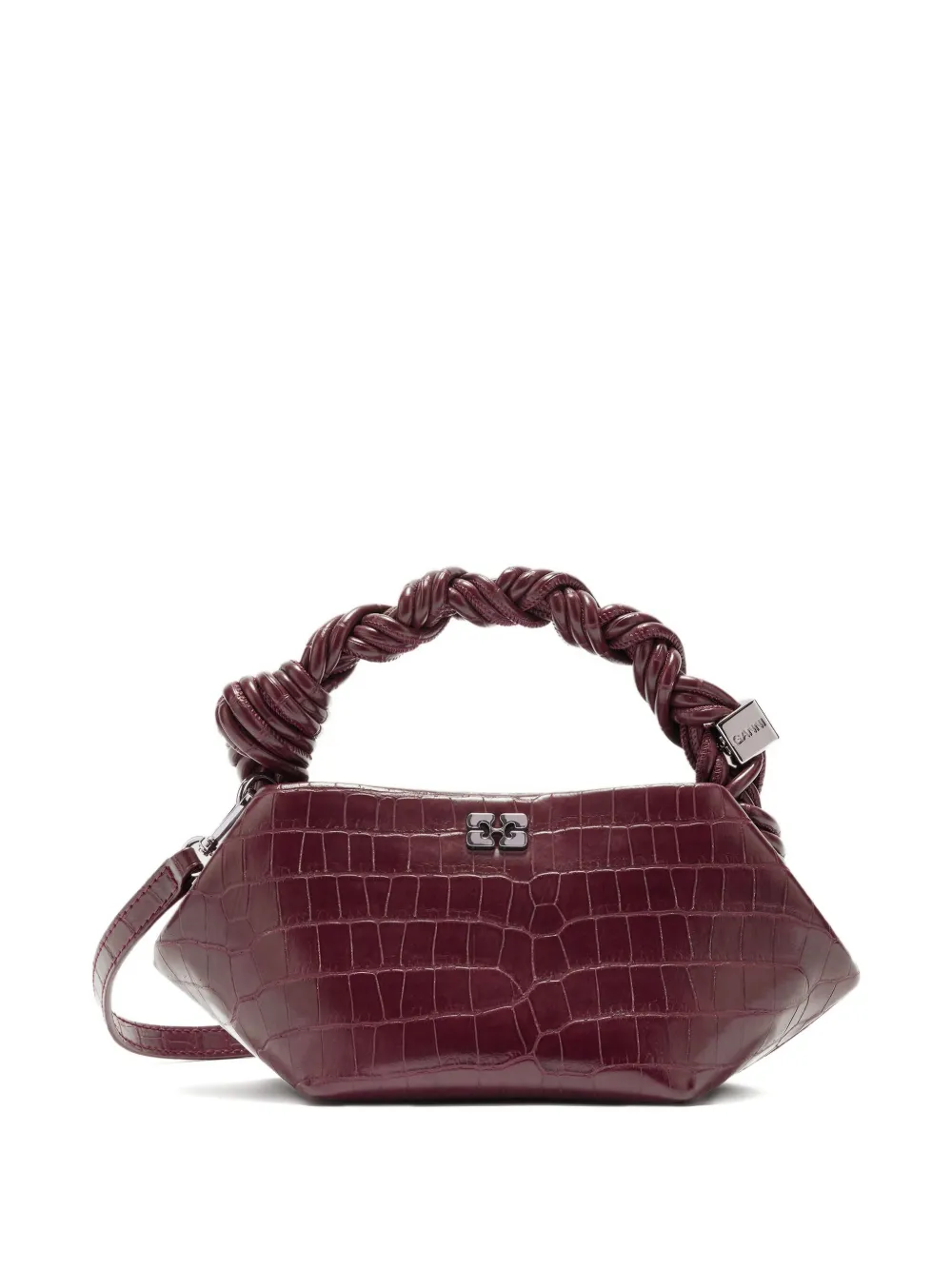 

Сумка-тоут bou с перекрученной ручкой GANNI, красный