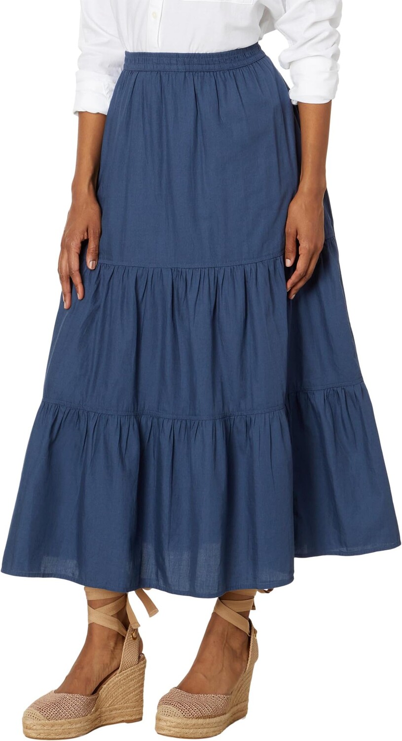 

Юбка PACT The Sunset Tiered Skirt, цвет French Navy