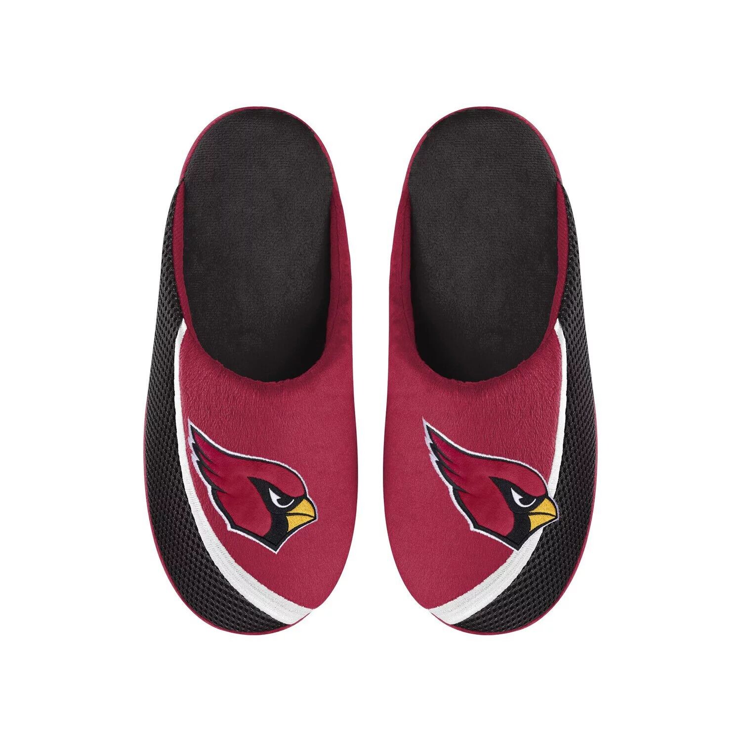 

Мужские тапочки с цветным краем и большим логотипом FOCO Arizona Cardinals