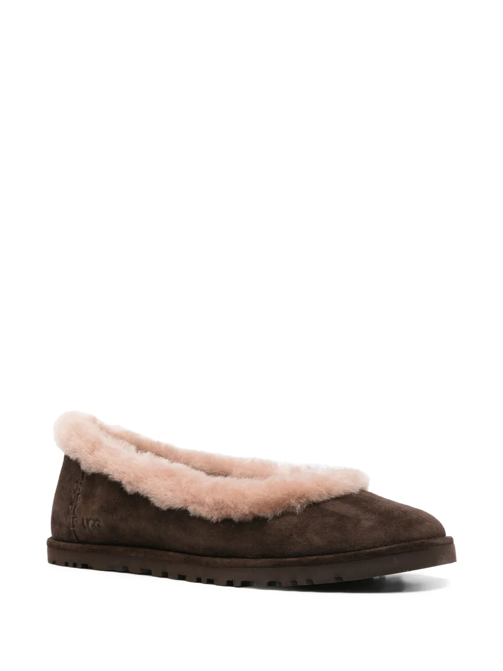 Женские балетки Zora "Пыльный какао" Ugg, коричневый — фото 2