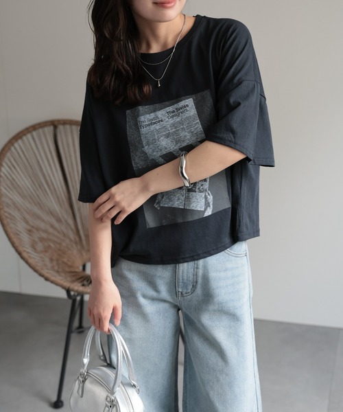 

Футболка с коротким рукавом, фотопринт Ap retro, темно-синий