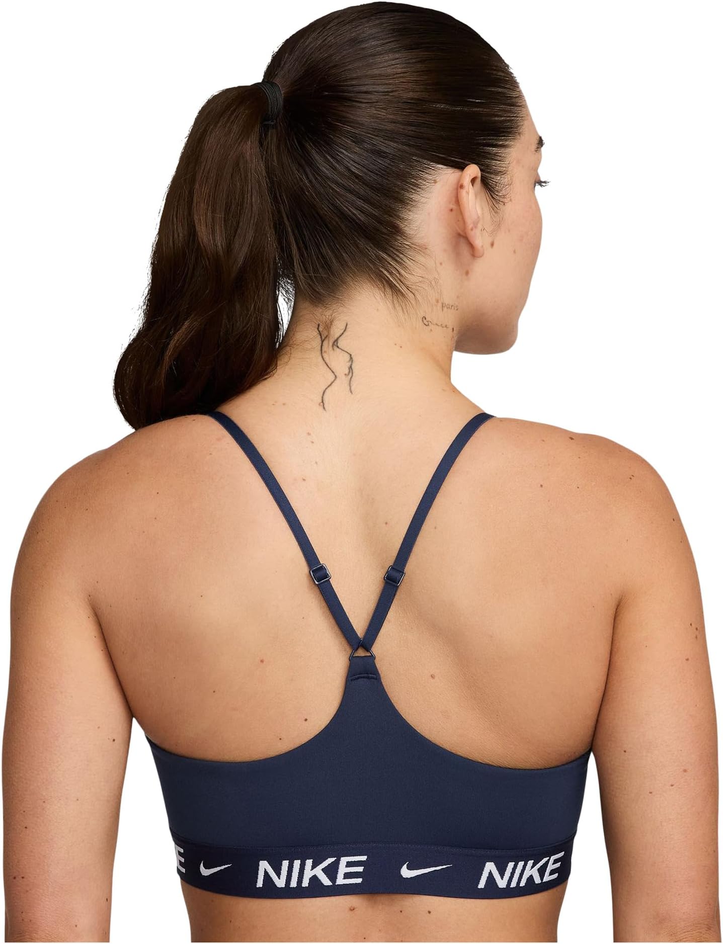 Бюстгальтер Nike Dri-FIT Indy Light Support Bra, цвет Midnight Navy — фото 2