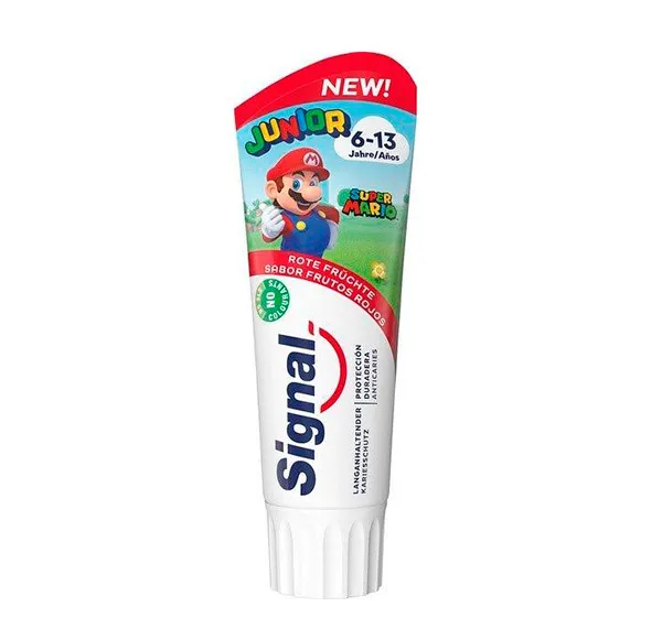 

Вкус красных фруктов Dentífrico Junior 6-13 Años Signal, 75 ml