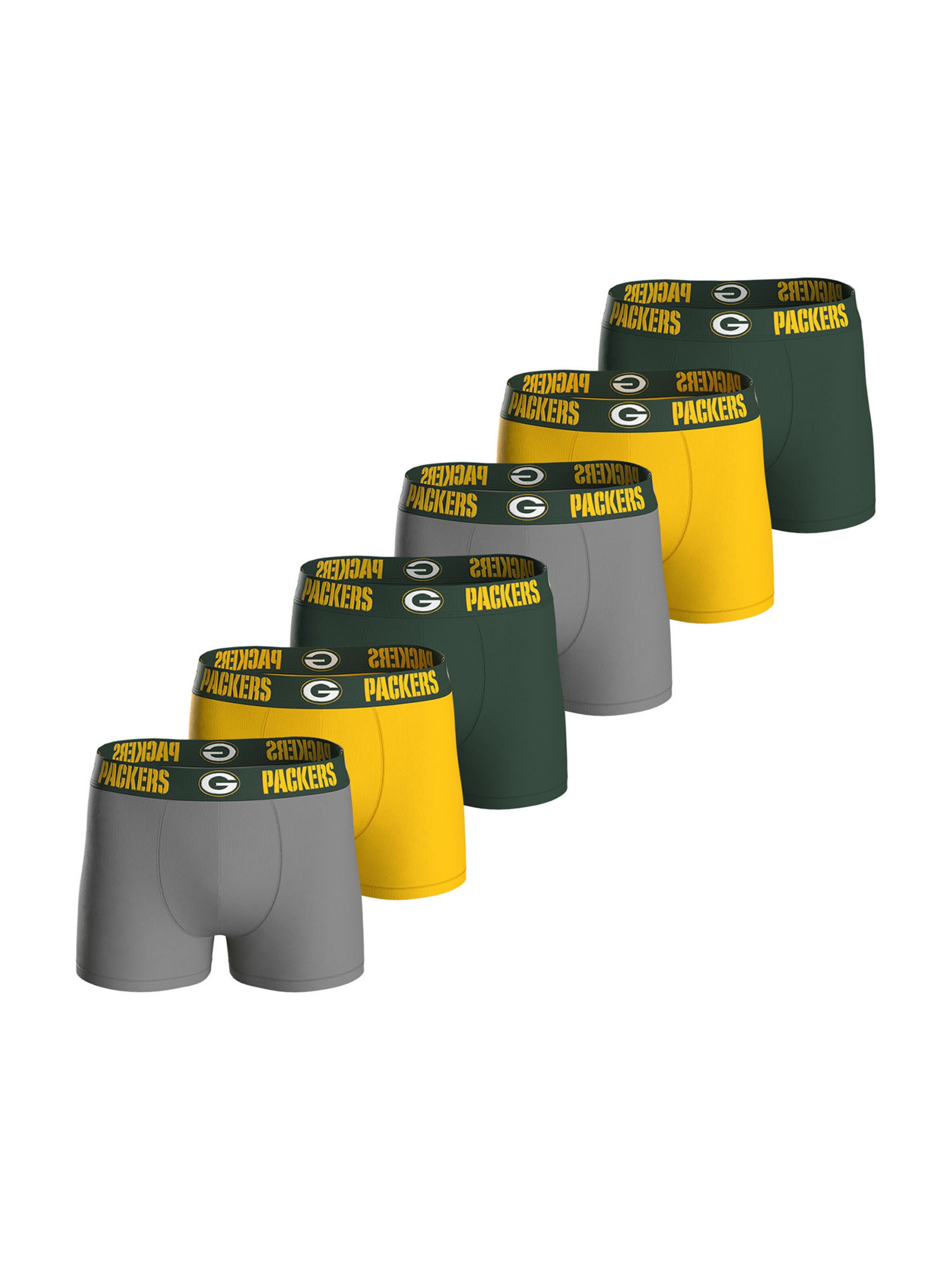 

Huddle Боксеры 'Green Bay Packers' в цвете Yellow, Grey, Dark Green