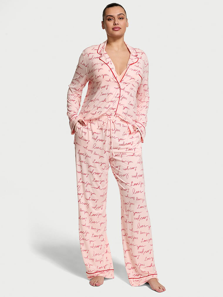 

Мягкий длинный пижамный комплект из модала Victoria'S Secret, розовый