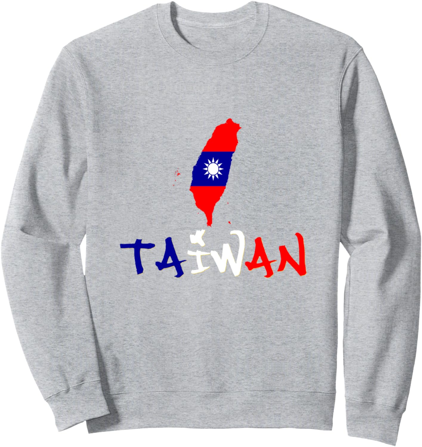 

Флаг Тайваня - толстовка с надписью Тайвань Taiwanese Flag Pride Central, серый