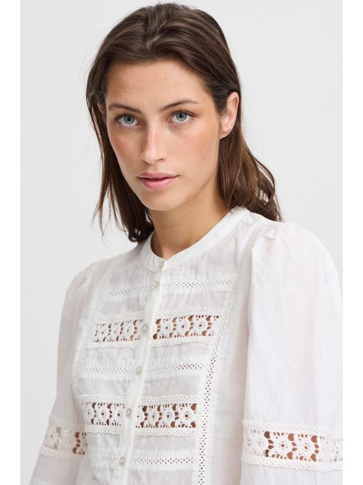 

B. young Блузка с длинными рукавами BYICOT, стандартный крой, цвет «слоновая кость»