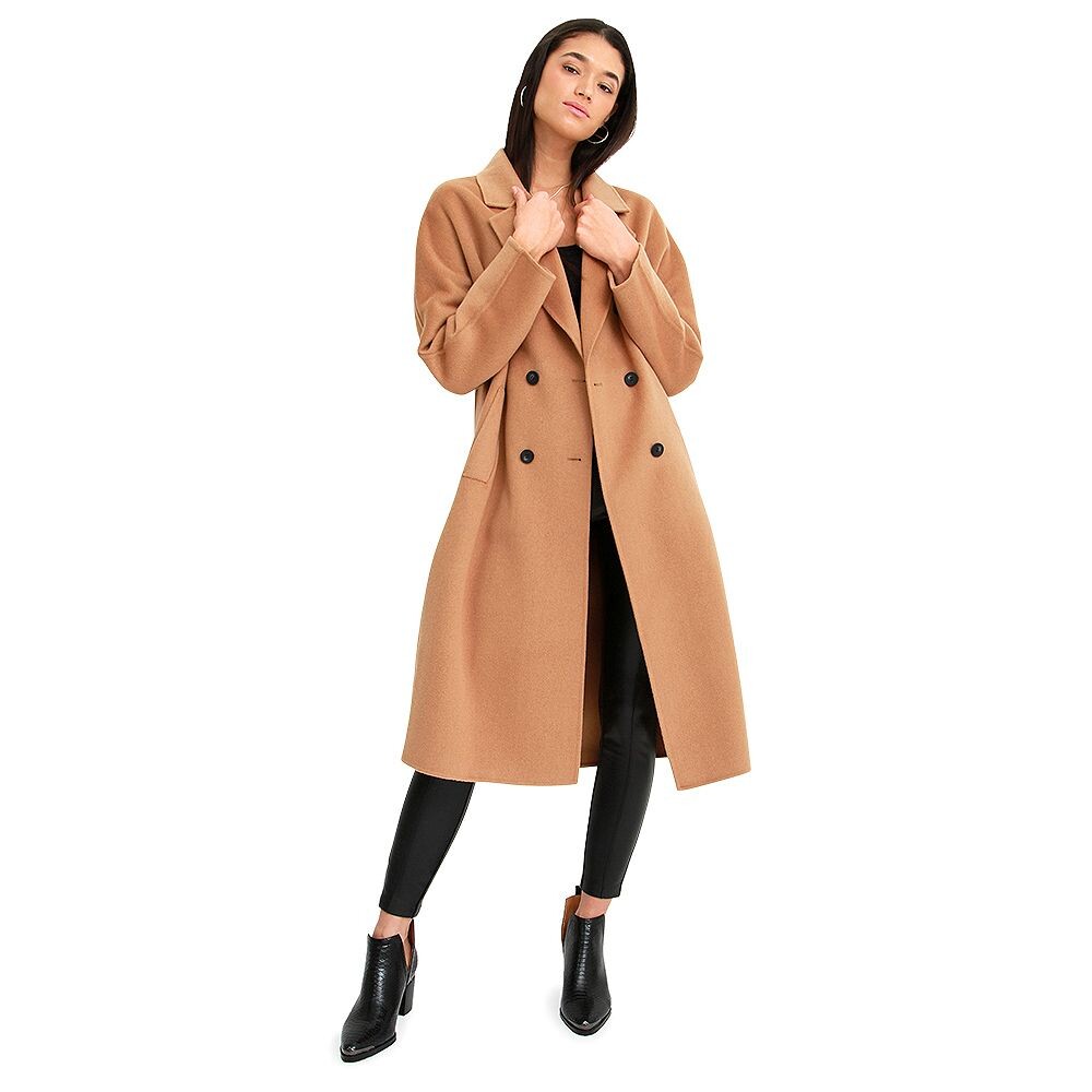 

Двубортное шерстяное пальто Boss Girl Belle & Bloom, цвет Camel